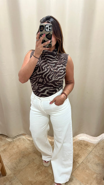 Pantalon Blanco ROTO