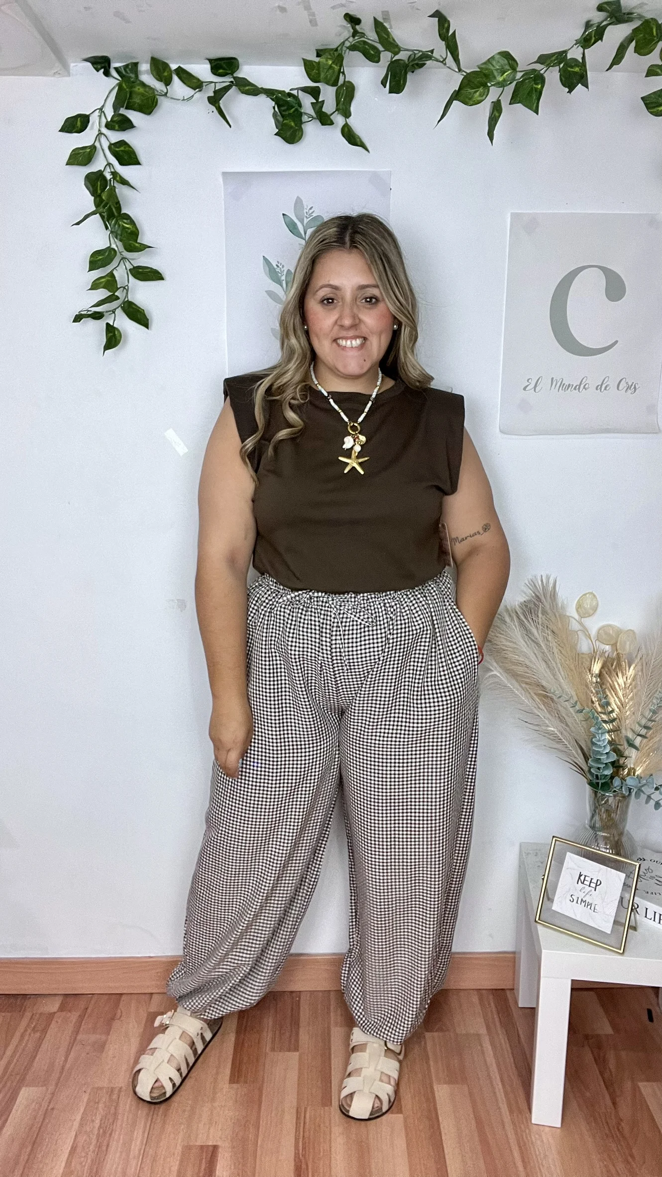 Pantalon Vichy