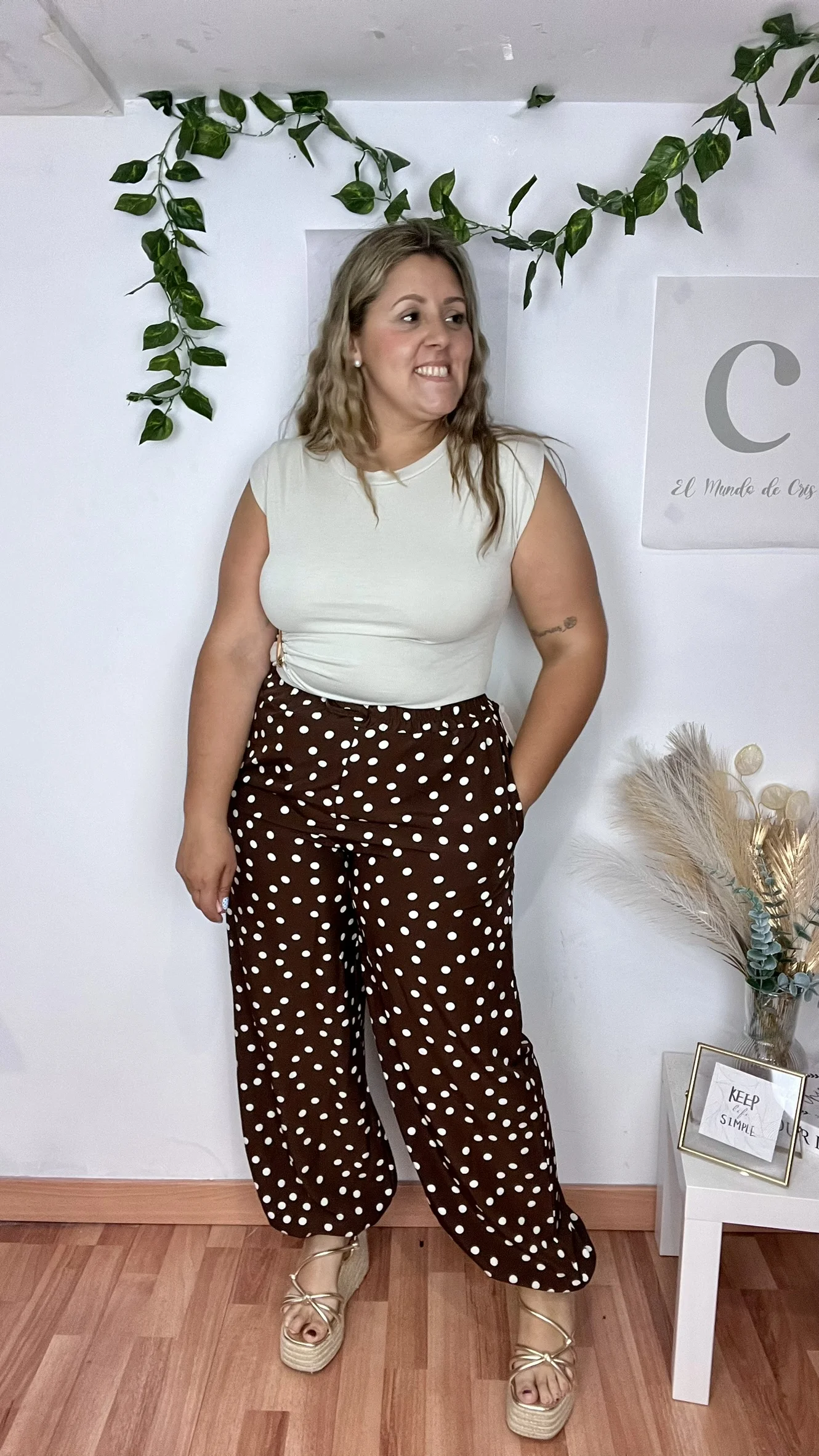 Pantalon Cristi Marron