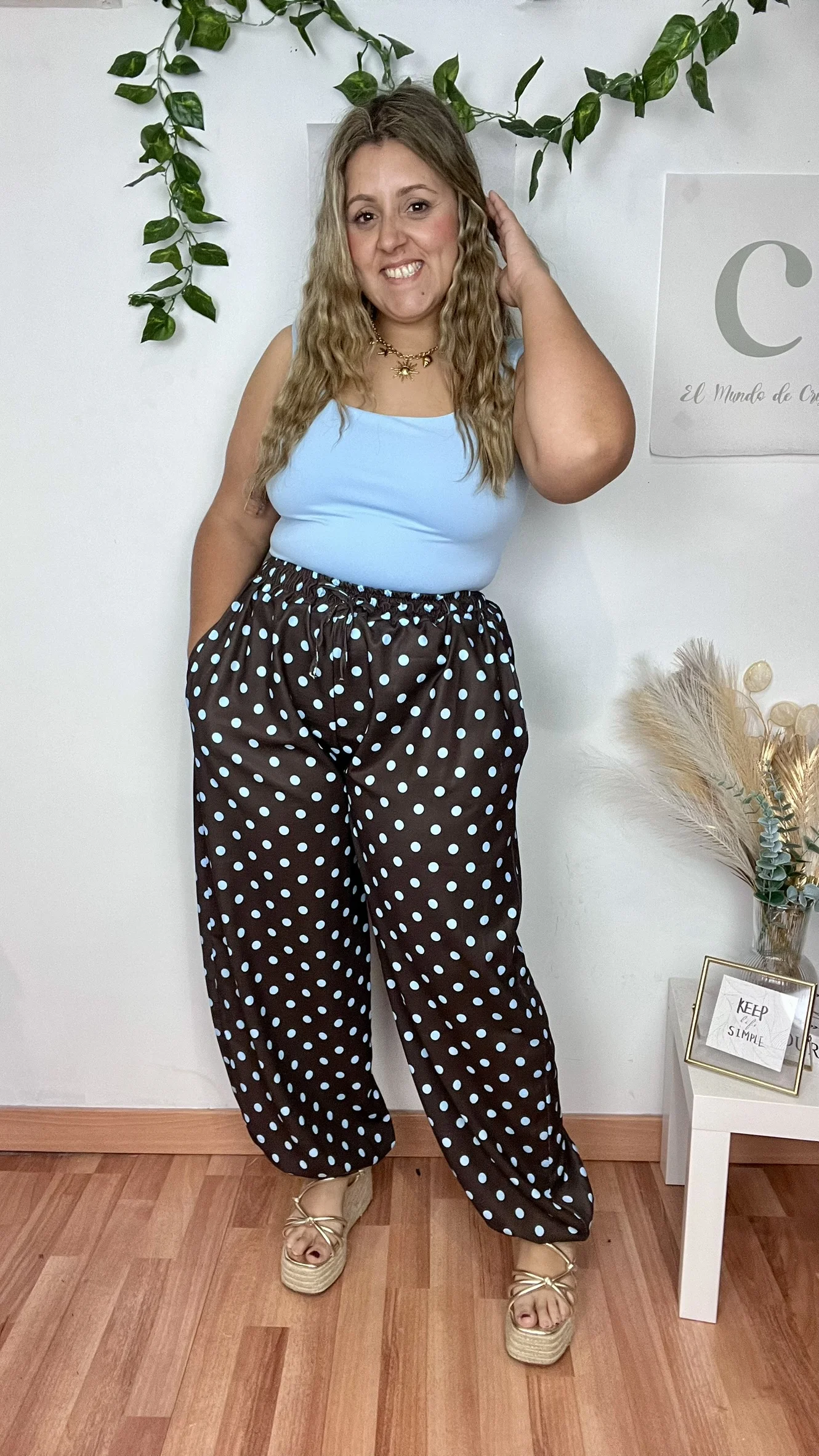 Pantalon Cristi Celeste