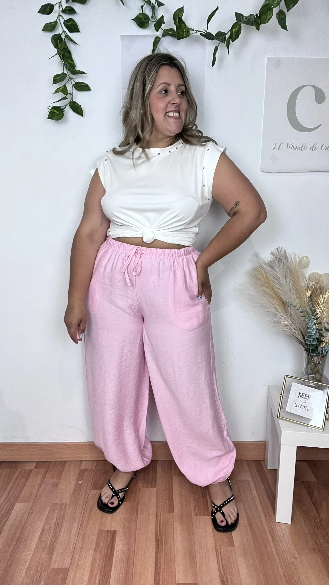 Pantalon Denia Rosa