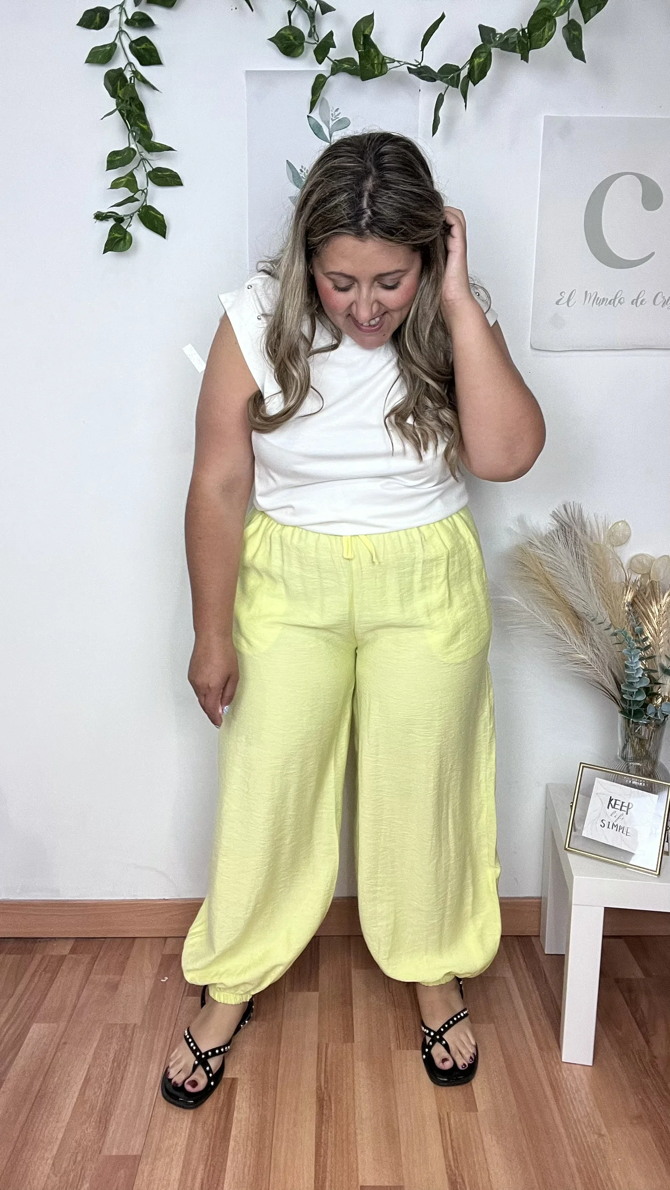 Pantalon Denia Amarillo