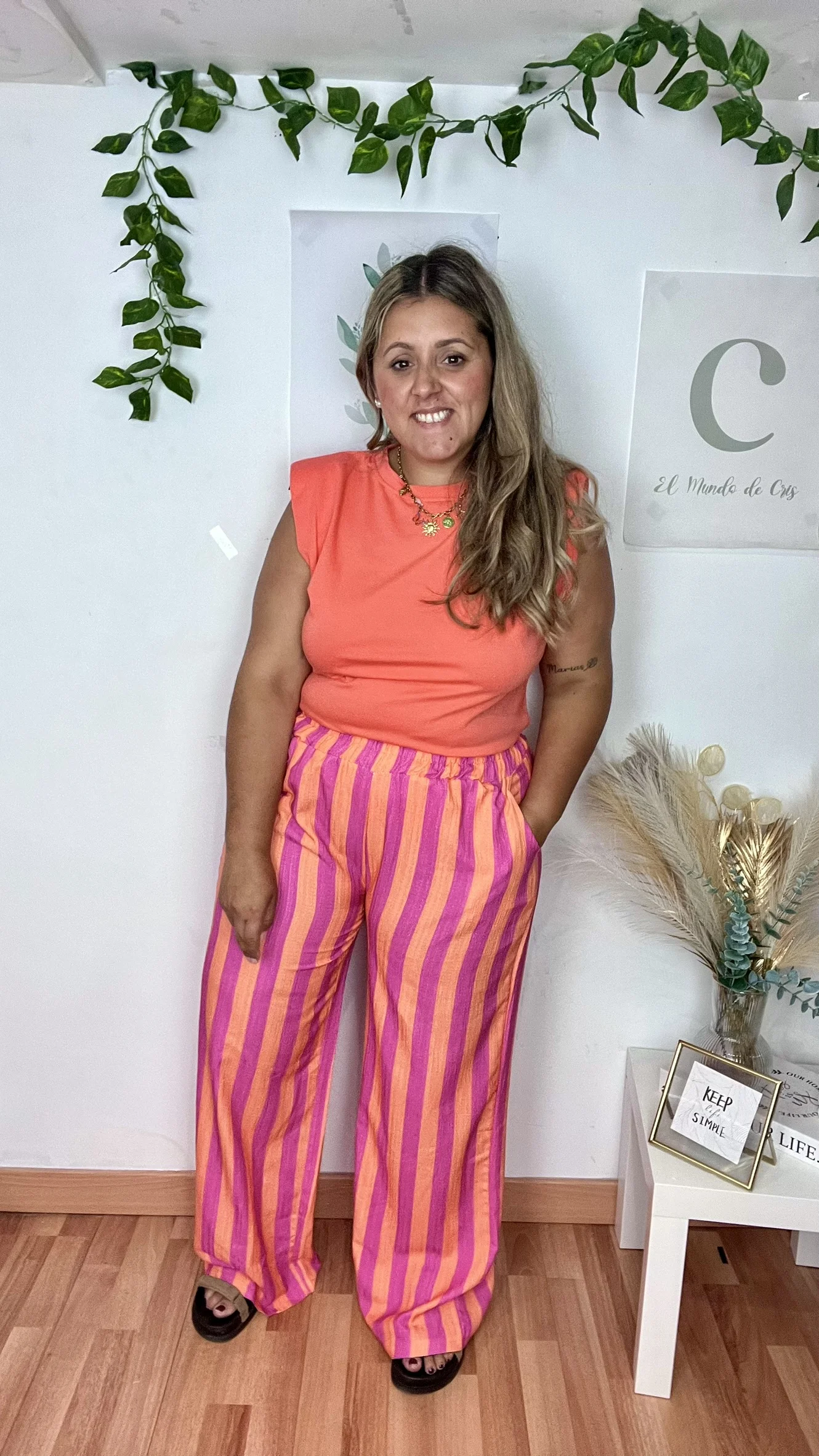 Pantalon Maya Naranja