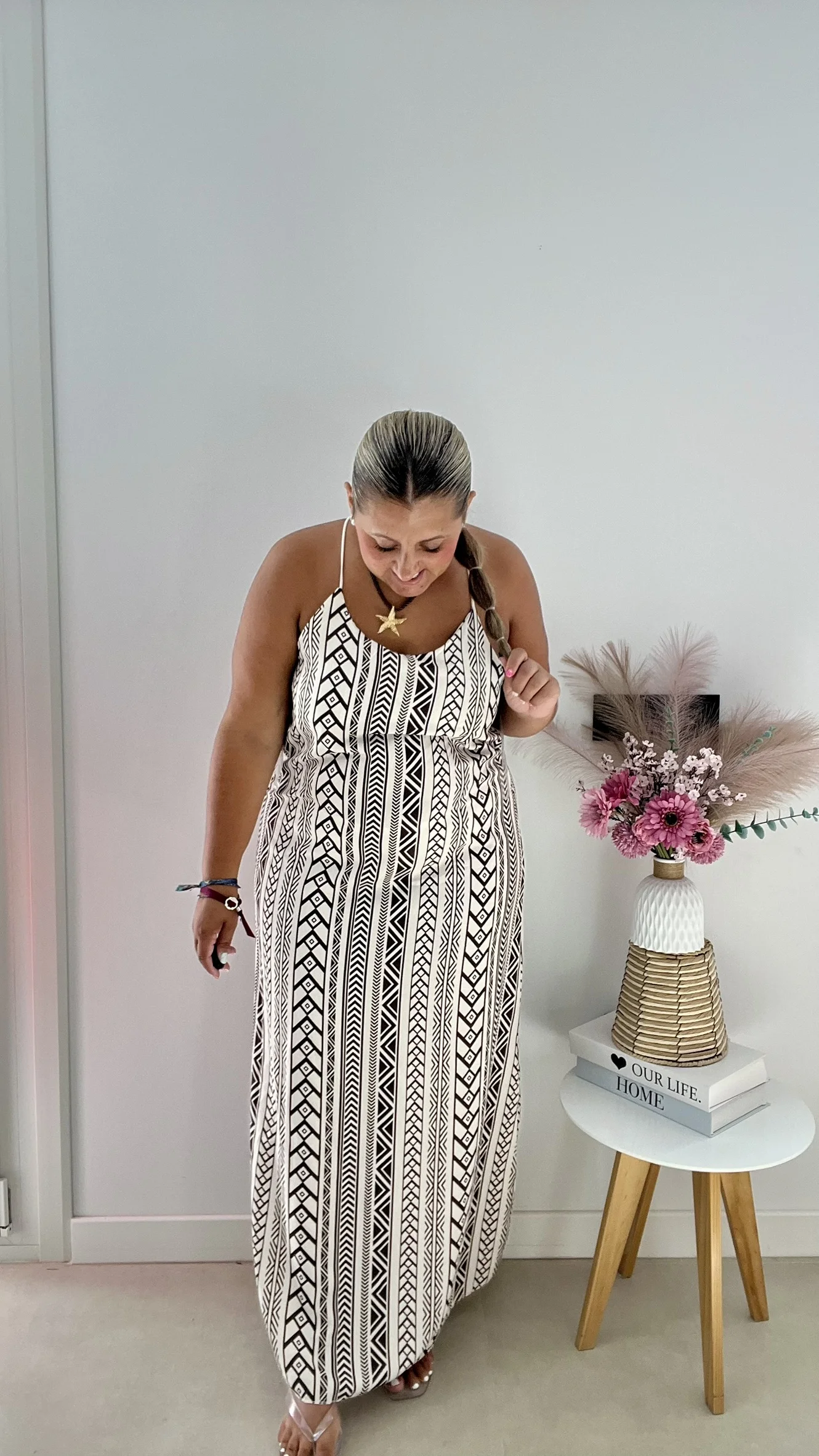 Vestido Etnico Marron