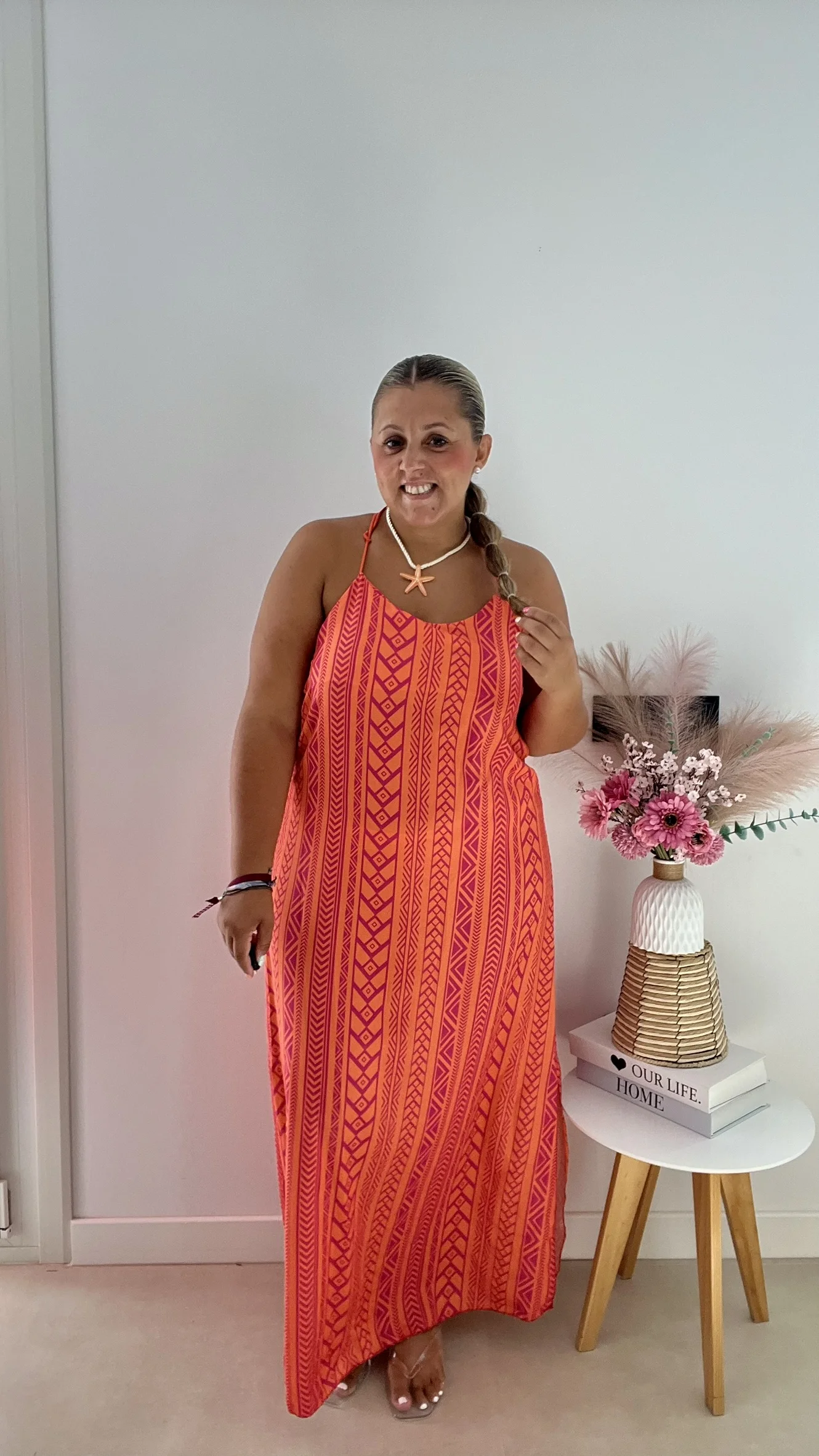 Vestido Etnico Naranja