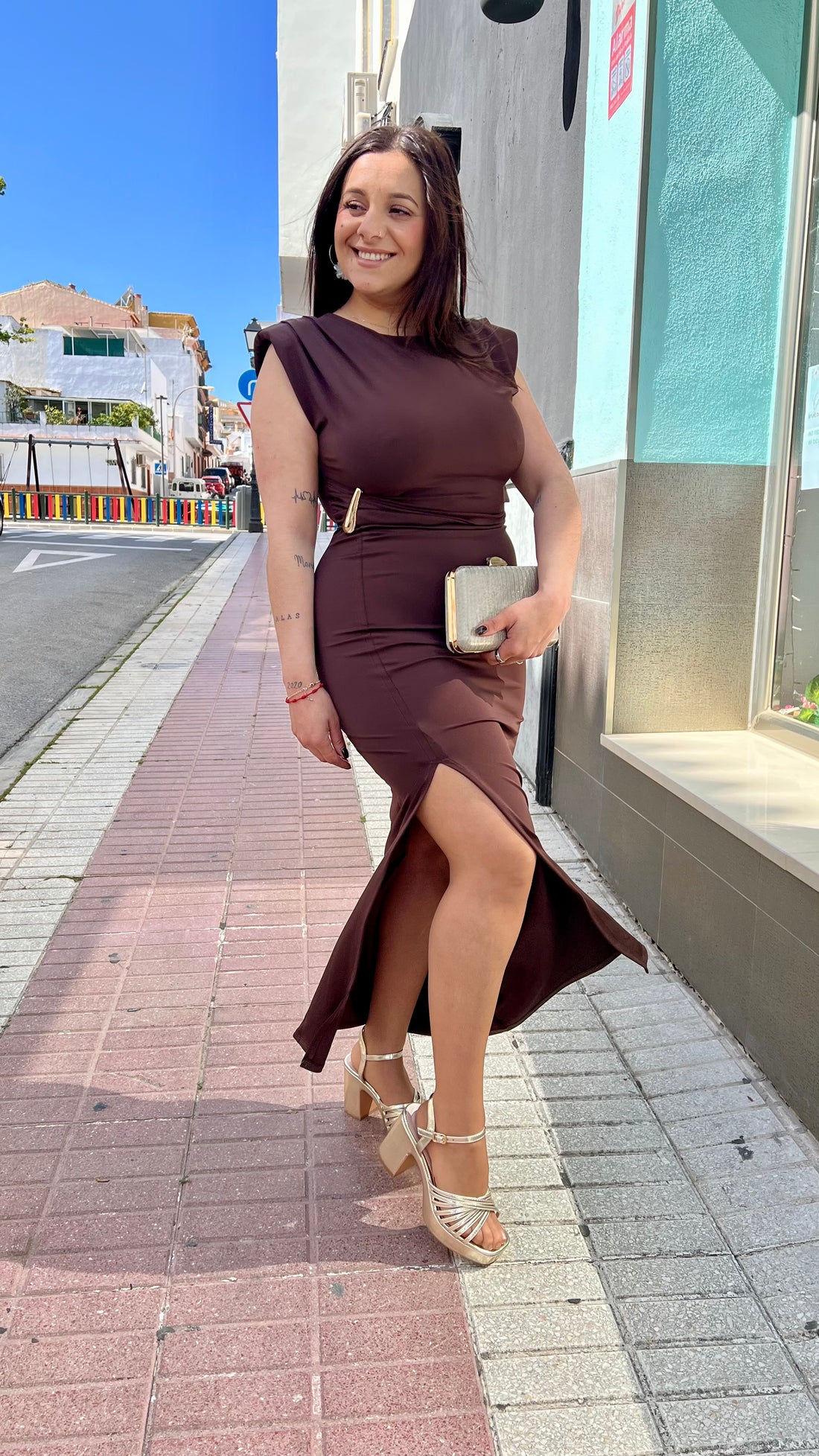 Vestido Gota Chocolate