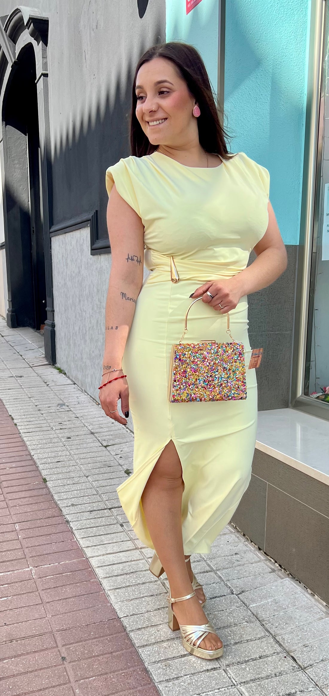 Vestido Gota Amarillo