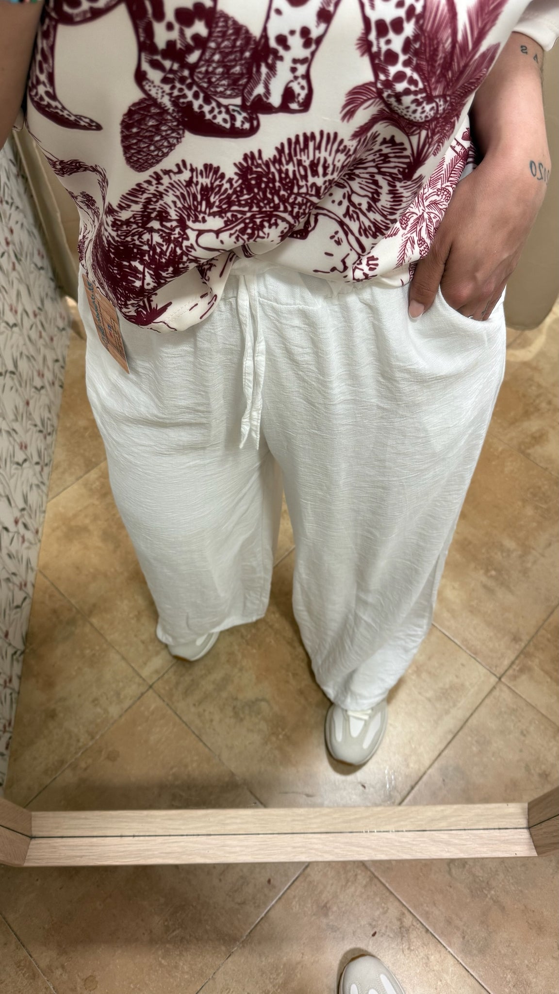 Pantalón Lino Blanco