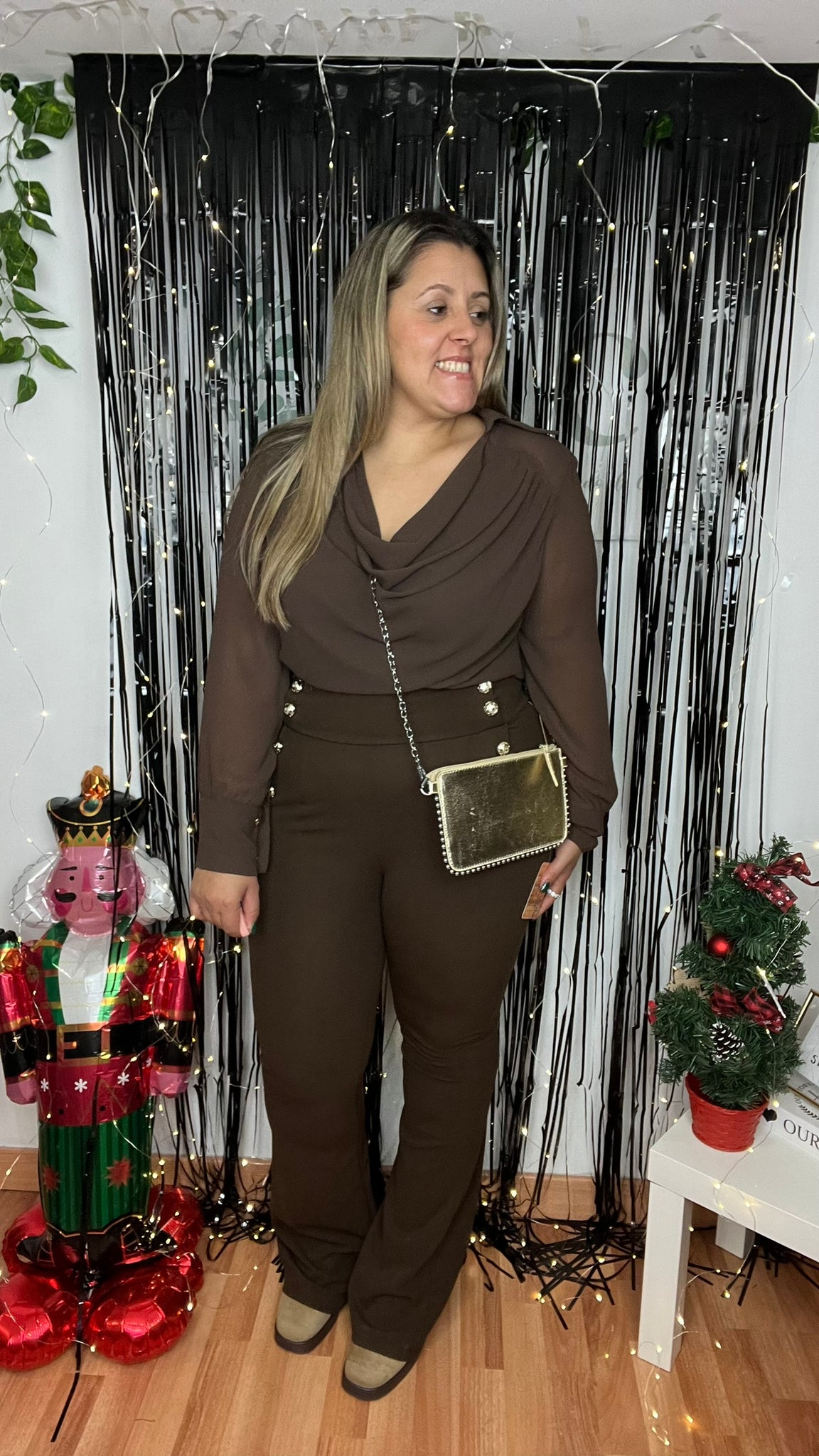 Pantalon Camelia Marron