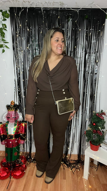 Pantalon Camelia Marron