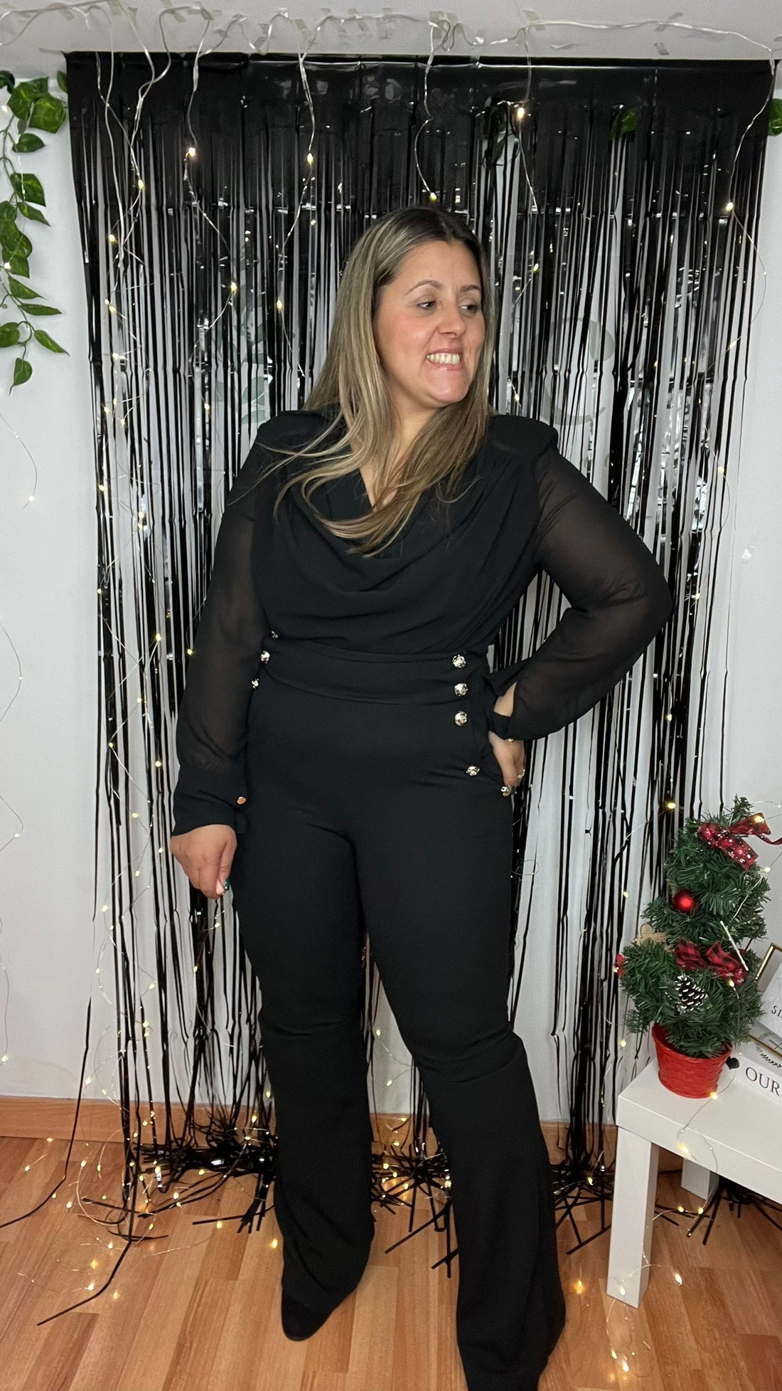 Pantalon Camelia Negro