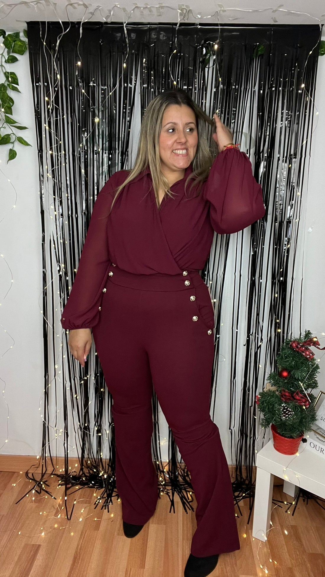 Pantalon Camelia Burdeos