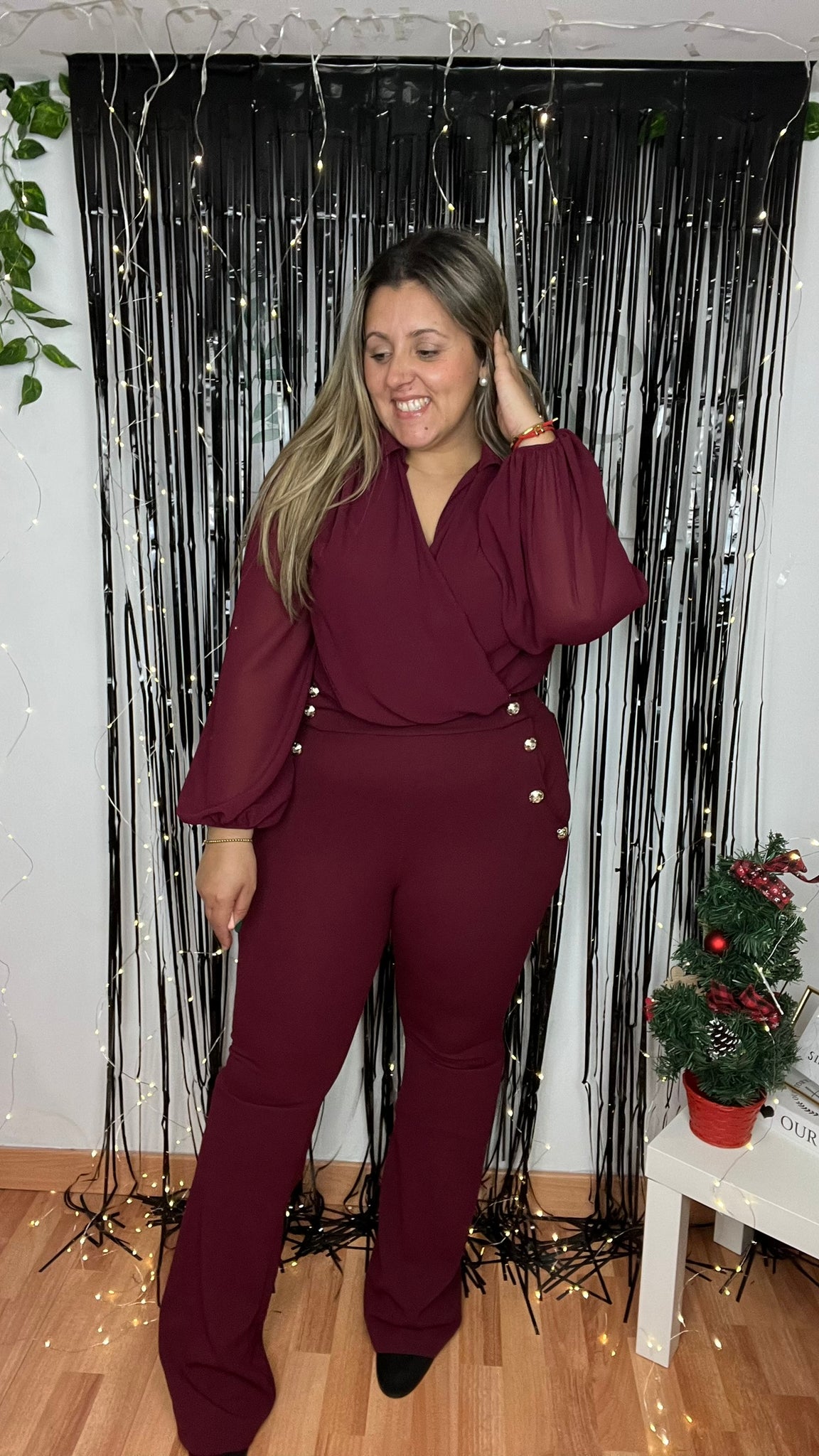 Pantalon Camelia Burdeos