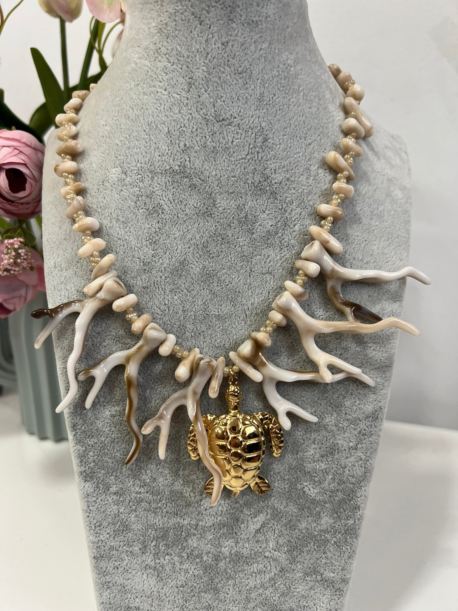 Collar Tortuga Coral