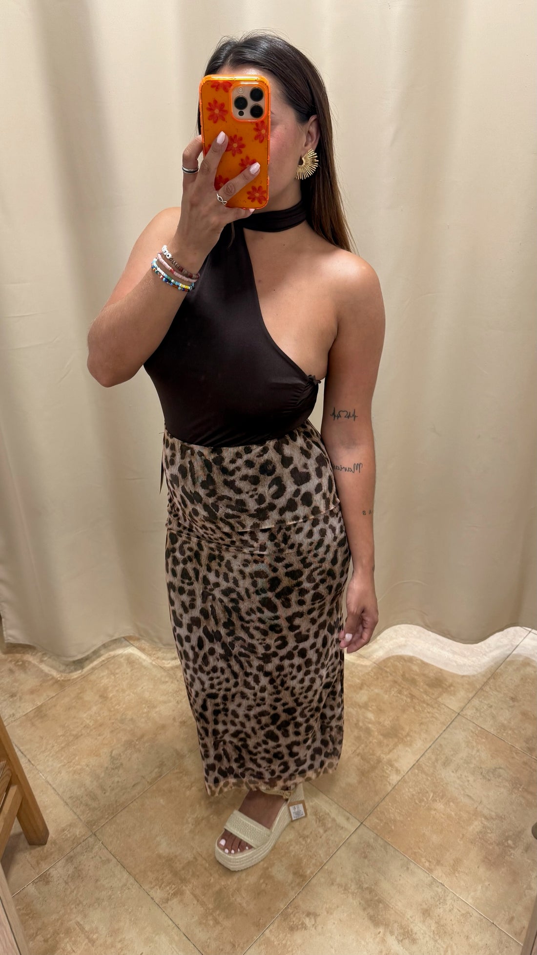Falda Leopard