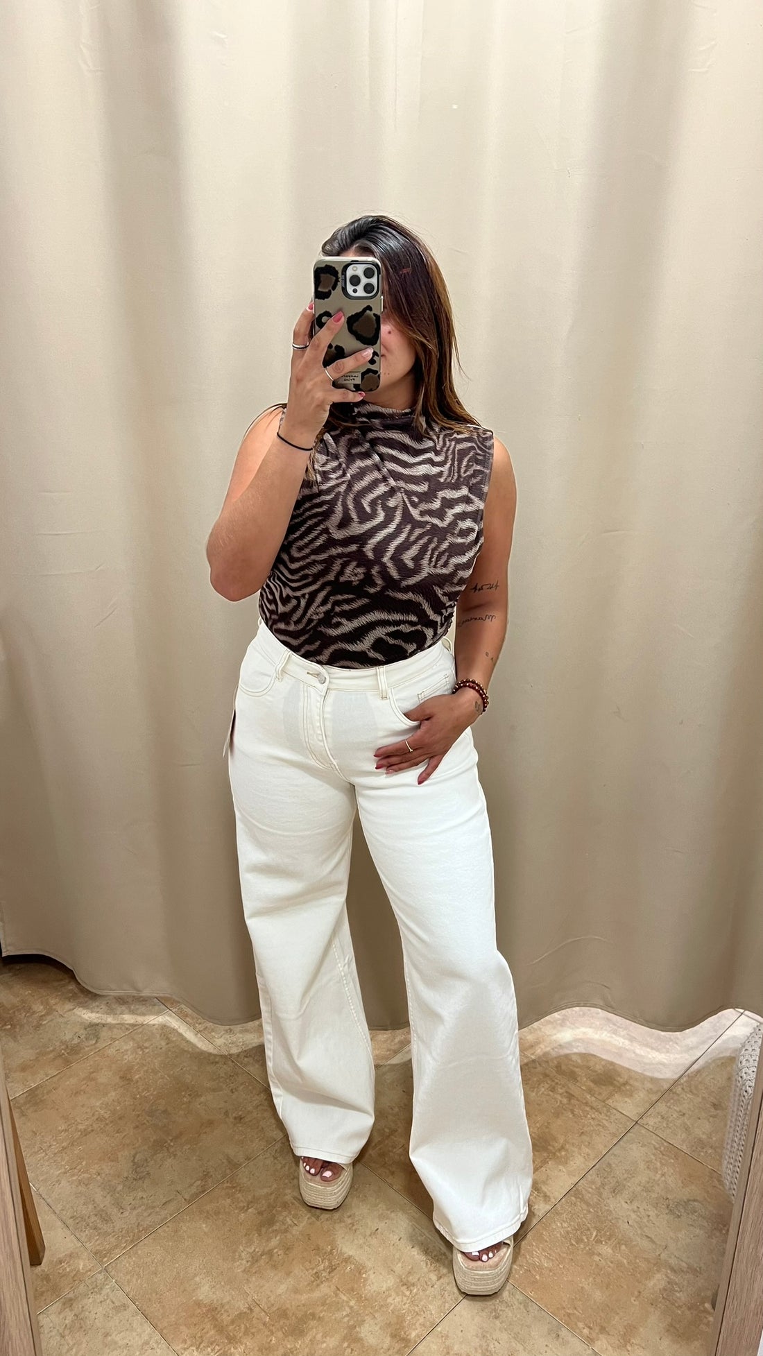 Pantalon Blanco ROTO