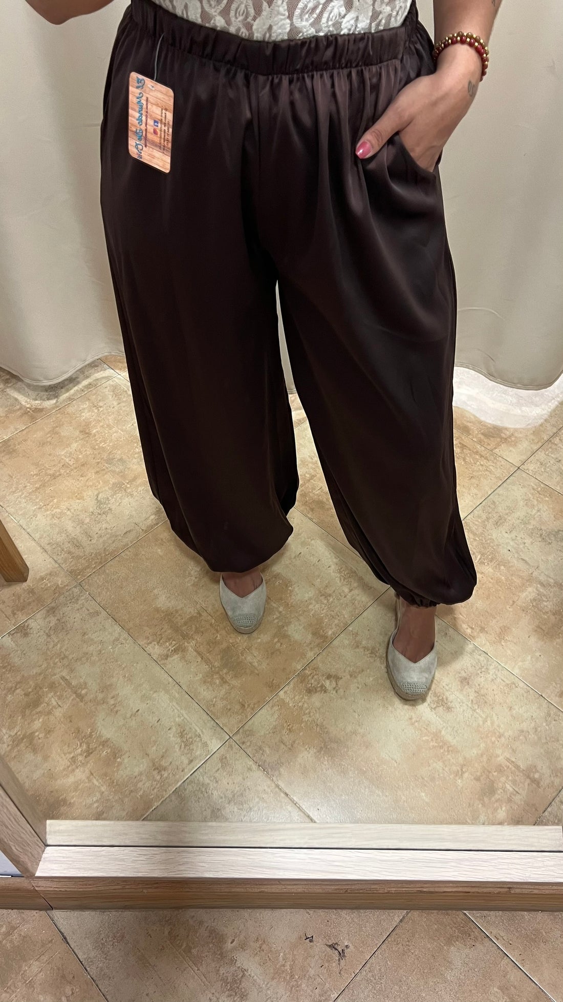 Pantalon Satinado Brown