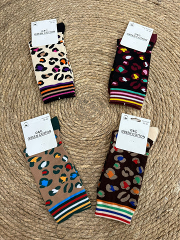 Calcetin Leopardo