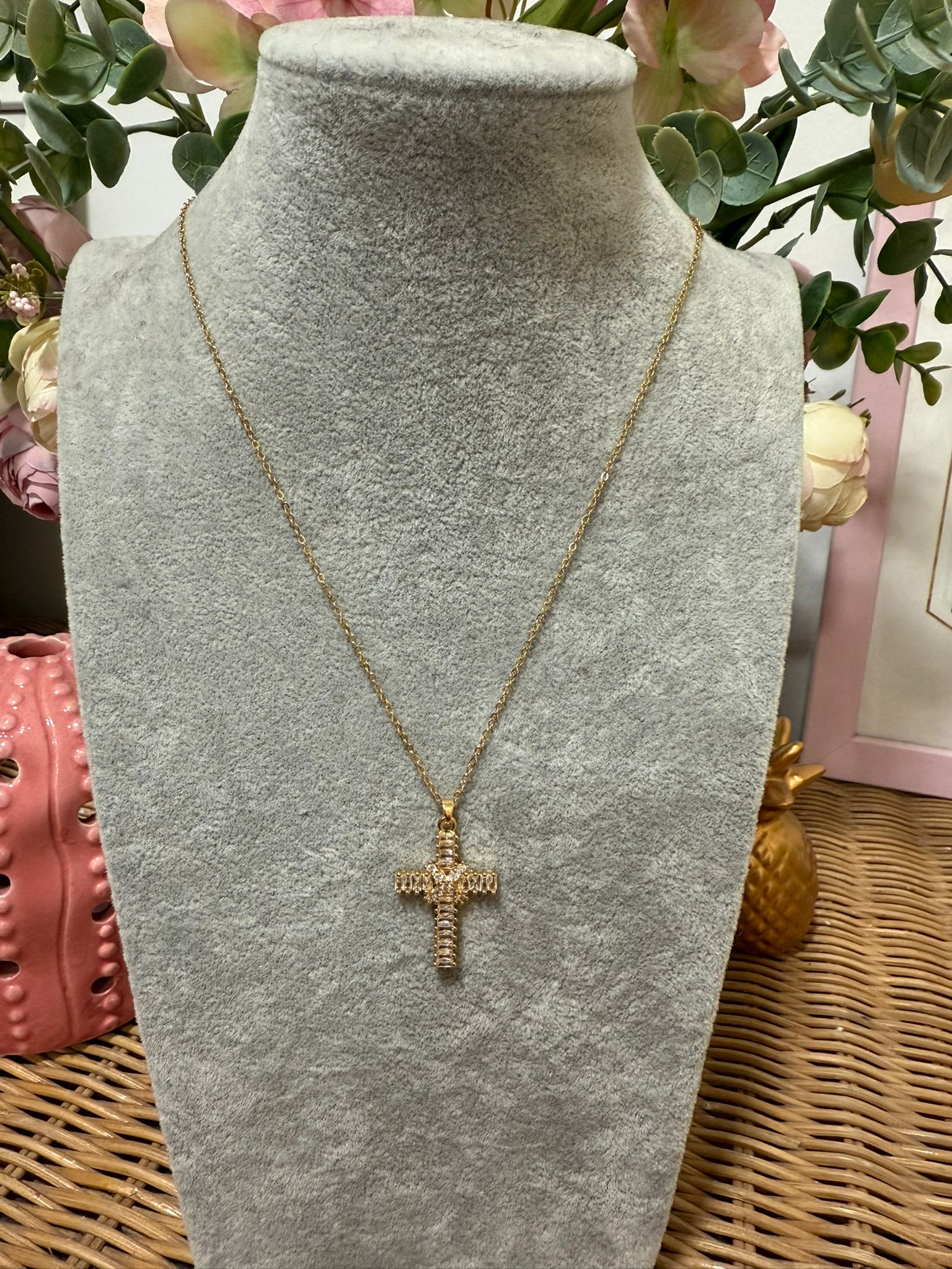 Colgante Cruz Blanca